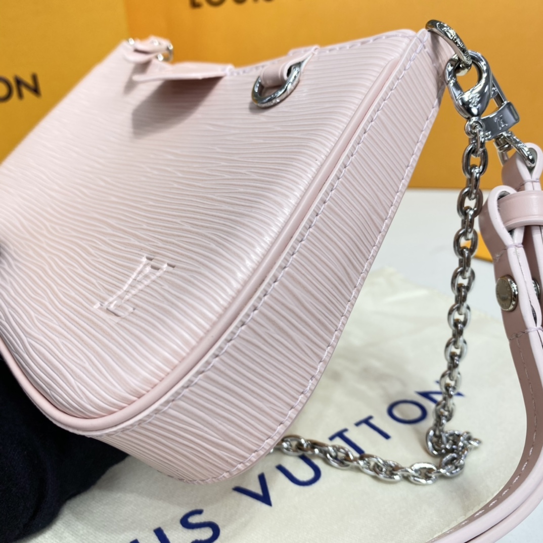 Louis Vuitton EASY POUCH ON STRAP Handbag Epi Leather M80483 Pink